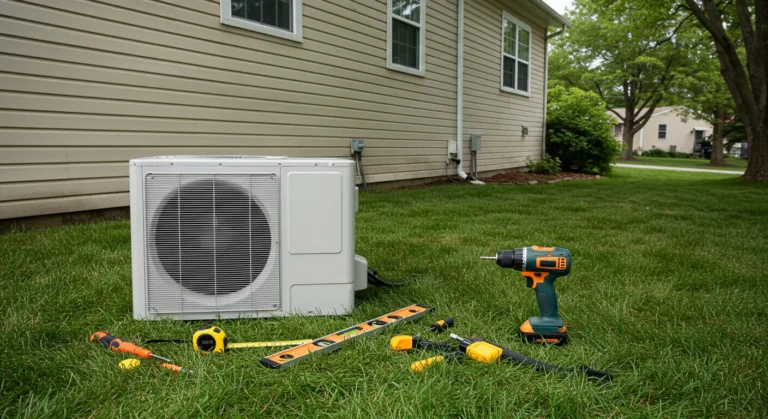 how to mount a u shape ac on vinyl siding