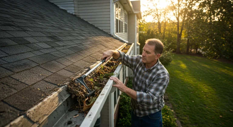 how to clean gutter downspouts